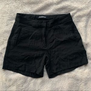 Le Château Black Viscose Short Shorts